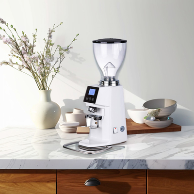 220-240 ولت صفحه نمایش LCD کامل لمسی ماشین خرد کردن قهوه تجاری سرعت خرد کردن 10-15kg/h